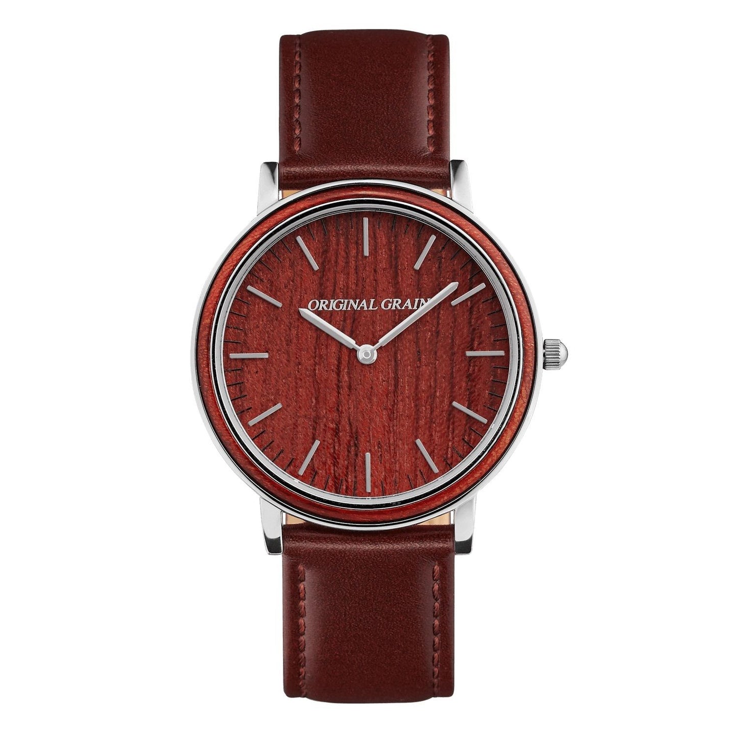The Minimalist - Rosewood/Chrome/Brown Leather ...