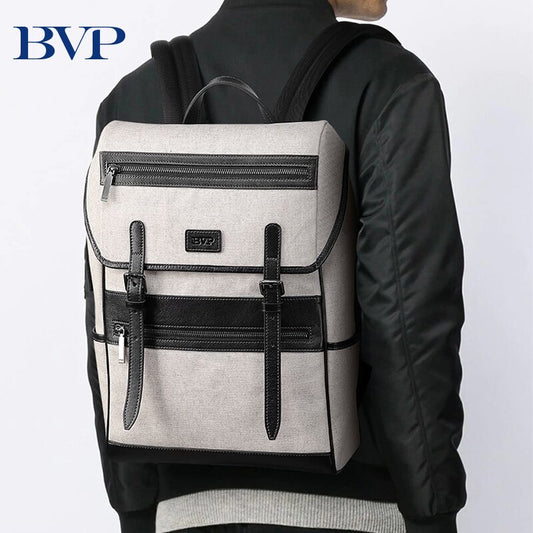 BVP Fashion Men Backpack Bag Brand 15.6 Inch Laptop Notebook Mochila Male Waterproof Back Pack Backbag Canvas School Backpack 50